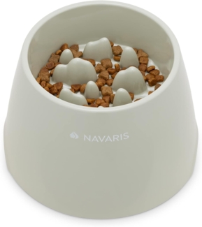Navaris Napf Anti Schling Napf Hund Katze erhöht - Slow Feeding Napf