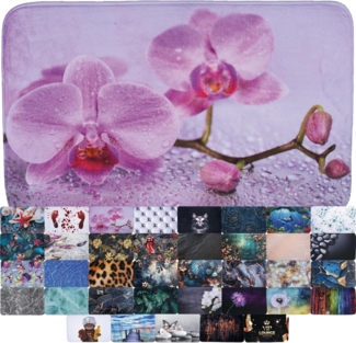 Sanilo Badematte Blooming, rutschhemmend, waschbar, schnelltrocknend, Polyester, rechteckig, sehr weich, hochwertig & modern, 50x80 cm oder 70x110 cm