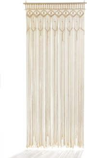 Kobolo Türvorhang Vorhang Instektenschutz LACE beige 132 Stränge 95x210cm (1 St), Schlaufen