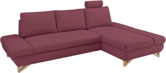 Ecksofa Skalm in bordeaux 284 cm