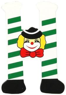 Clown-Buchstabe Holz H
