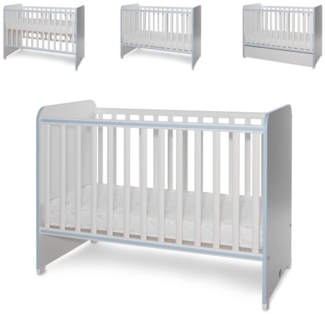 Lorelli Babybett Sweet Dream 124 x 68 x 95 cm Unterbettrahmen mit zwei Ebenen blau