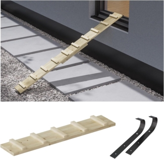 QLS Haustiertreppe Katzenleiter (VARIANTEN zur Auswahl), Katzentreppe Katzenstufe für Balkon 1,2 bis 6m mit Verbindungsstücken