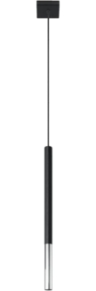 SOLLUX SL. 0885 Pendelleuchte MOZAICA 1 schwarz/Chrom L: 80, B: 80, H: 1000, G9/40W, dimmbar