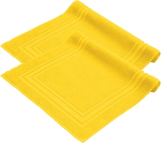 Komfortec Badematte Badvorleger aus 100% Baumwolle, Waschbar Duschmatte, Frottee, Rechteckig, 600 g/m², 2er Set, Saugfähig & Schnelltrocknend