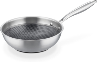 GSW Sauteuse Inoxxa Black, Edelstahl (1-tlg), Schwenkpfanne aus Dreischicht-Material mit Antihaft-Versiegelung