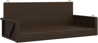 vidaXL Hängebank Braun 119x56x48 cm Poly Rattan 365626