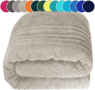 Lashuma Saunatuch XXL Handtuch London, Frottee (1-St), Badetuch Damen & Badehandtuch Herren 100x200 cm - Saunahandtuch 80x220