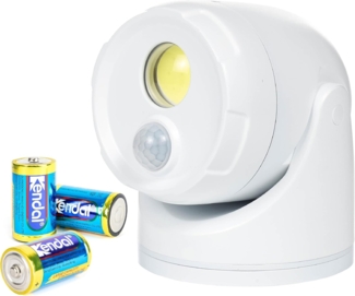 Northpoint LED Wandstrahler LED Batterie Spot Strahler Flutlicht Bewegungsmelder inkl. D-Batterien