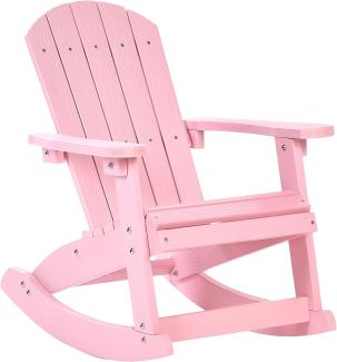 Schaukelsessel Holzwerkstoff Pastellrosa ADIRONDACK