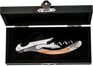 Laguiole Style de Vie Korkenzieher LAGUIOLE KORKENZIEHER "OMBRÉE", Edelstahl, Olivenholz, Weinöffner