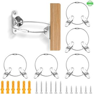 Möbel Kippsicherung Set 6 Sätze Metall Kippschutz Möbel Wandanker, Babysicherheit Anti Kipp Möbelgurte Wandbefestigung für Schrank Regal Kommode, Belastbarkeit 100kg