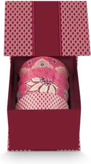 Pip Studio Schalen Set Giftset Oriental Flower Festival Dark Pink (4-teilig) 51.003.260