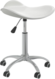 vidaXL Esszimmerstuhl Drehbar Weiß Kunstleder 3088565