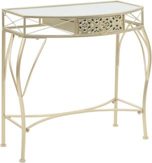 vidaXL Beistelltisch Französischer Stil Metall 82x39x76 cm Golden 245936