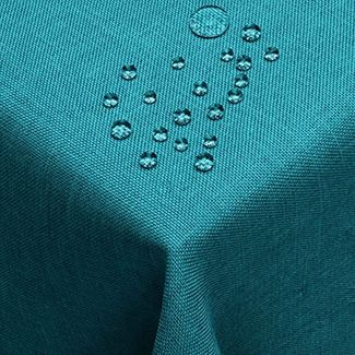 DecoHomeTextil Heimtextilmanufaktur Tischdecke Leinen Optik Tischdecke Tischtuch Abwaschbar Wasserabweisend