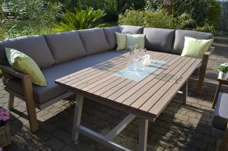 Enviro Wood Ecklounge + Tisch Mailand - lange Seite links