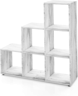 Treppenregal Beton 107.2 x 107.8 cm Vicco