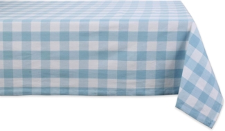 DII Buffalo Check Collection Classic Tischdecke, 52x52 cm, Hellblau & Weiß