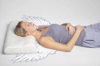 Schlafstil Nackenstützkissen S800 LM, Füllung: Talalay Natur Latex Medium, Bezug: 100% Baumwolle, Aktiv stützend