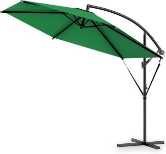 Kingsleeve Sonnenschirm Ø 330cm grün mit UV-Schutz 50+ wasserabweisend Ampelschirm