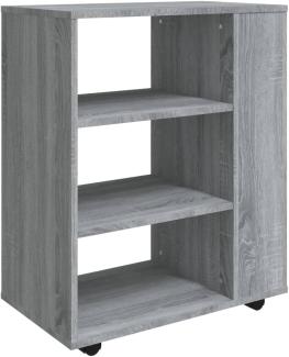 vidaXL Rollschrank Grau Sonoma 60x35x75 cm Holzwerkstoff