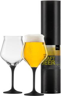 Eisch Craft Beer Kelch 2er Set Craft Beer Experts Black, Bierglas, Kristallglas, Schwarz, 435 ml, 30020312