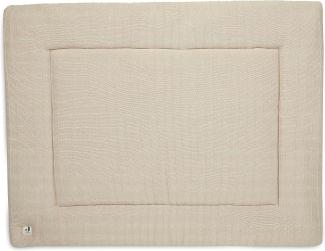 Jollein Pure Knit Laufstallteppich 75 x 95 cm Nougat Beige