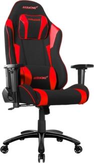 AKRacing Chair Core EX-WIDE SE Gaming Stuhl, Stoff/Kunstleder, Schwarz/Rot, 5 Jahre Herstellergarantie