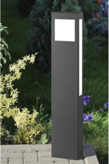 AquaPaulo Pollerleuchte, 24W, IP44, Kompaktleuchtstofflampe, 2G11, anthrazit, Stahl, Kunststoff opal