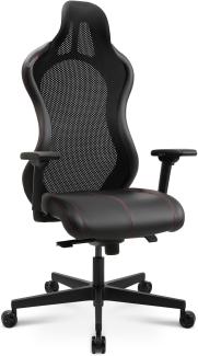 Topstar Bürostuhl Gamingstuhl Sitness RS Sport Plus Continental Kunstleder inkl. Armlehnen schwarz mit Lordosenkissen