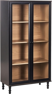 Vitrine TINGLEDALE 80 cm 40 cm Schwarz