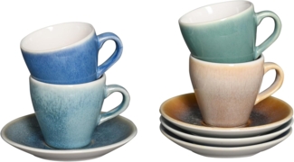 CreaTable Caldera Mix, Espresso-Set 8-tlg