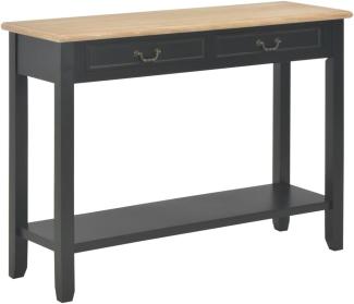 vidaXL Konsolentisch Schwarz 110 x 35 x 80 cm Holz 249903