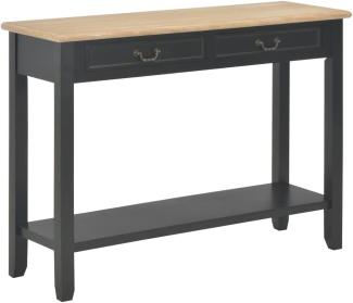 vidaXL Konsolentisch Schwarz 110 x 35 x 80 cm Holz 249903