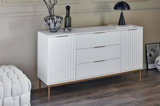 Jahnke Sideboard CARVE SB 150 (1 St), Sideboard, raffiniertes Design, edler Gold-Look, Breite 150 cm