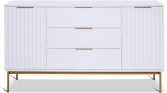 Jahnke Sideboard CARVE SB 150 (1 St), Sideboard, raffiniertes Design, edler Gold-Look, Breite 150 cm