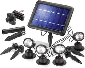 Esotec LED Solarspot QUATTRO POWER, 4er Set, IP44