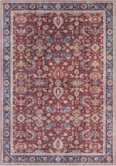 Vintage Teppich Vivana Bordeaux Rot - 80x200x0,5cm