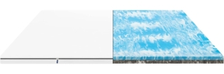 Emma Topper, 85 % Polyester / 15 % Polypropylen weiß, 140x200 cm