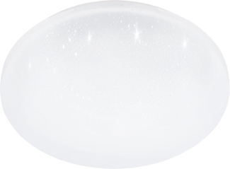 Eglo 900363 Deckenleuchte FRANIA-S Kunststoff m. Kristalleffekt weiss LED 18W 4000K H:5. 5cm Ø31cm