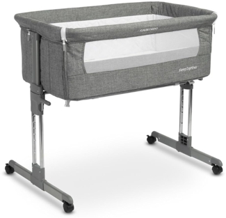 CARETERO best for babies TERO-3950 Babyweige Bettseite SLEEP2GETHER Graphit, grau