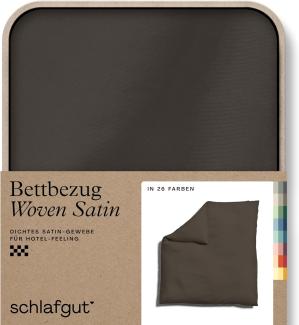 Schlafgut Woven Satin Bettwäsche|Bettbezug einzeln 200x200 cm| sand-deep