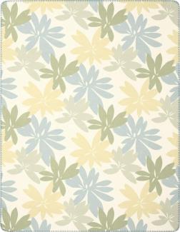 Biederlack Wohndecke Plumeria | 150x200 cm | blue