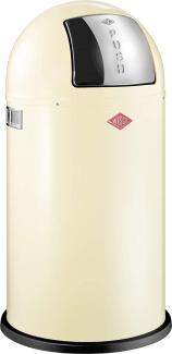 Wesco 175 831 Pushboy Abfallsammler 50 Liter Mandel 40 x 40 x 75. 5cm (L-B-H), Edelstahl