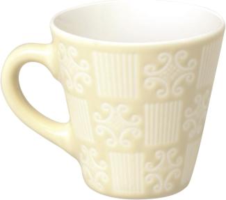 Excelsa Etnika Tasse Kaffee 90 ml, Porzellan, Cremefarben, 6. 2 x 6. 2 x 6 cm