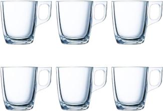 Satz von Kaffeetassen Luminarc Nuevo (6 pcs) Durchsichtig Glas 90 ml 6 Stücke Default Title