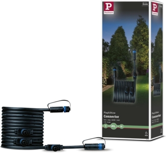 Paulmann 94596 Plug&Shine Connector IP68 5m Schwarz vier Anschlüsse