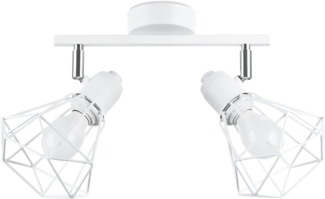 SOLLUX SL. 1103 Deckenleuchte ARTEMIS 2XE14 40W Stahl weiß L:31cm B:17cm H:19cm dimmbar