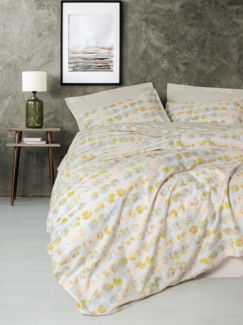 Ranforce Doppel-Bettbezug-Set (DE), 'Jocus', Beige